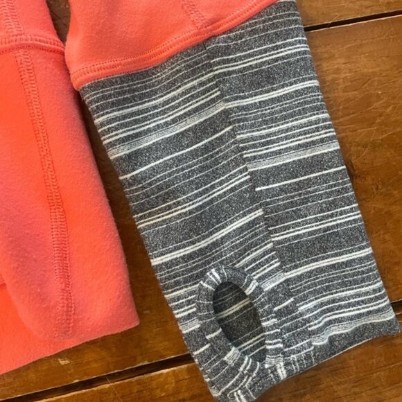 Lululemon Womens Salmon In Stride Full Zip Workout Jogging Jacket Size 4 - Picture 4 of 9